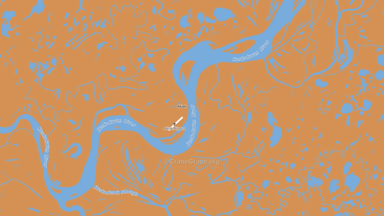 Akiak, AK Map of Drug-Related Crime Rates
