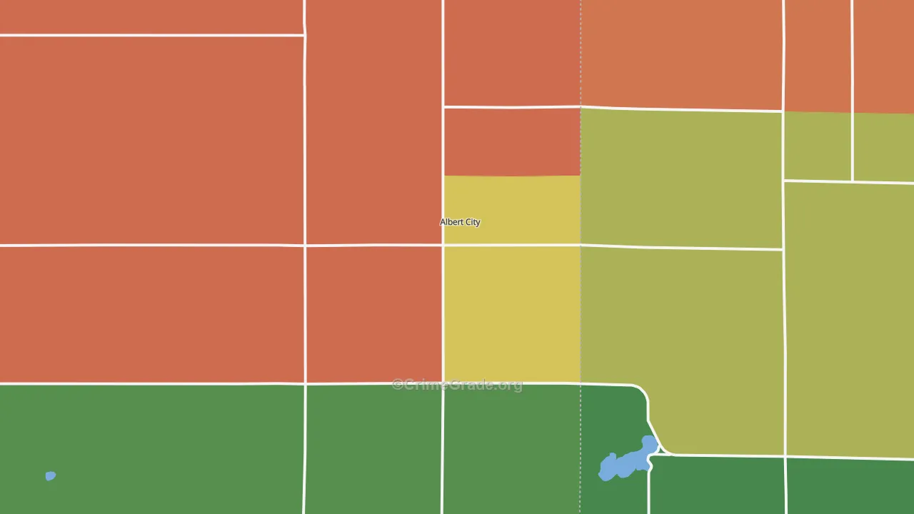 Albert City, IA Map of Drug-Related Crime Rates