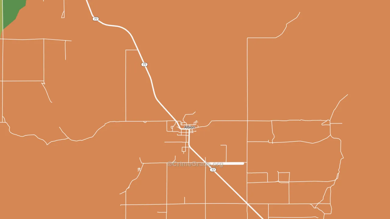 Albion, ID Map of Drug-Related Crime Rates
