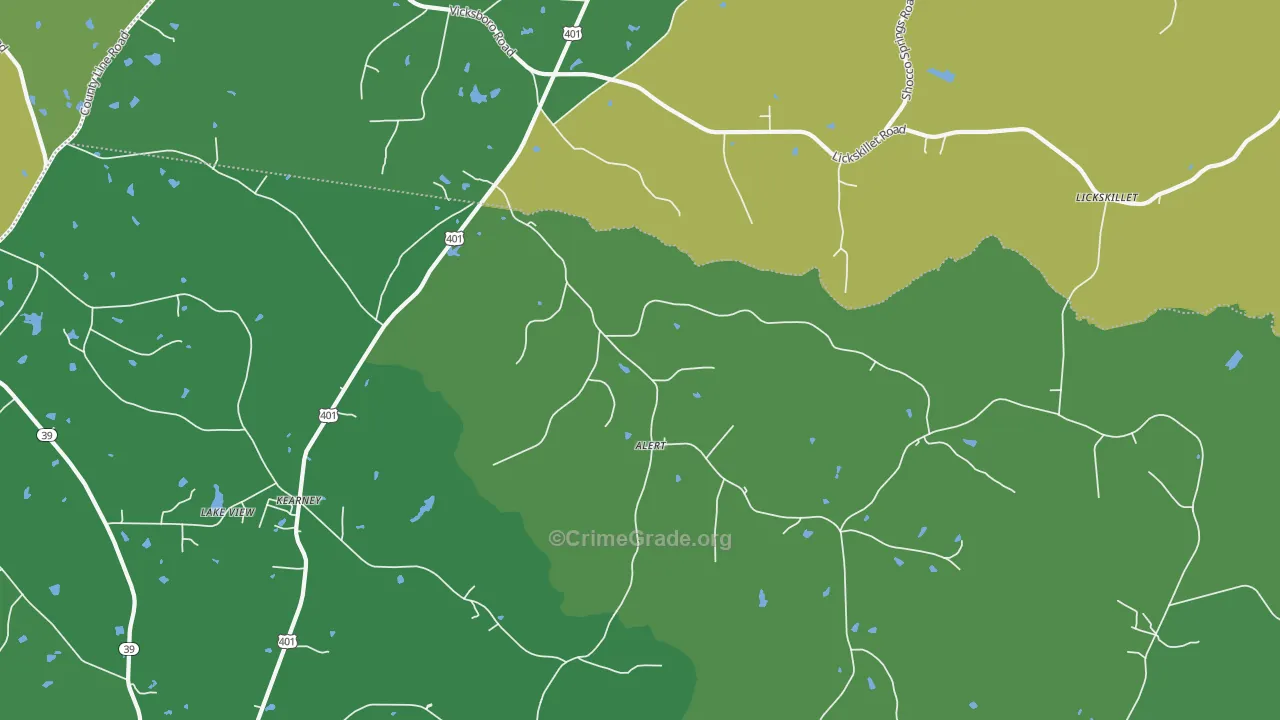 Alert, NC Map of Drug-Related Crime Rates