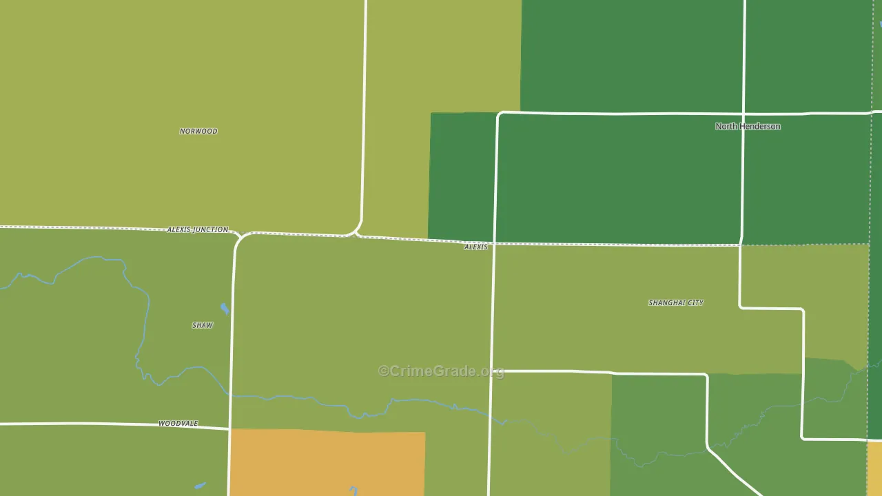 Alexis, IL Map of Drug-Related Crime Rates