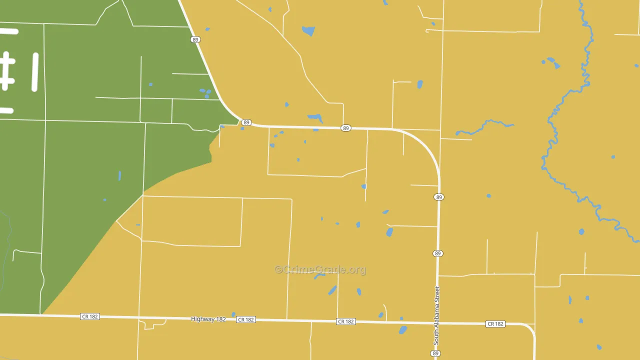 Allentown, FL Map of Drug-Related Crime Rates