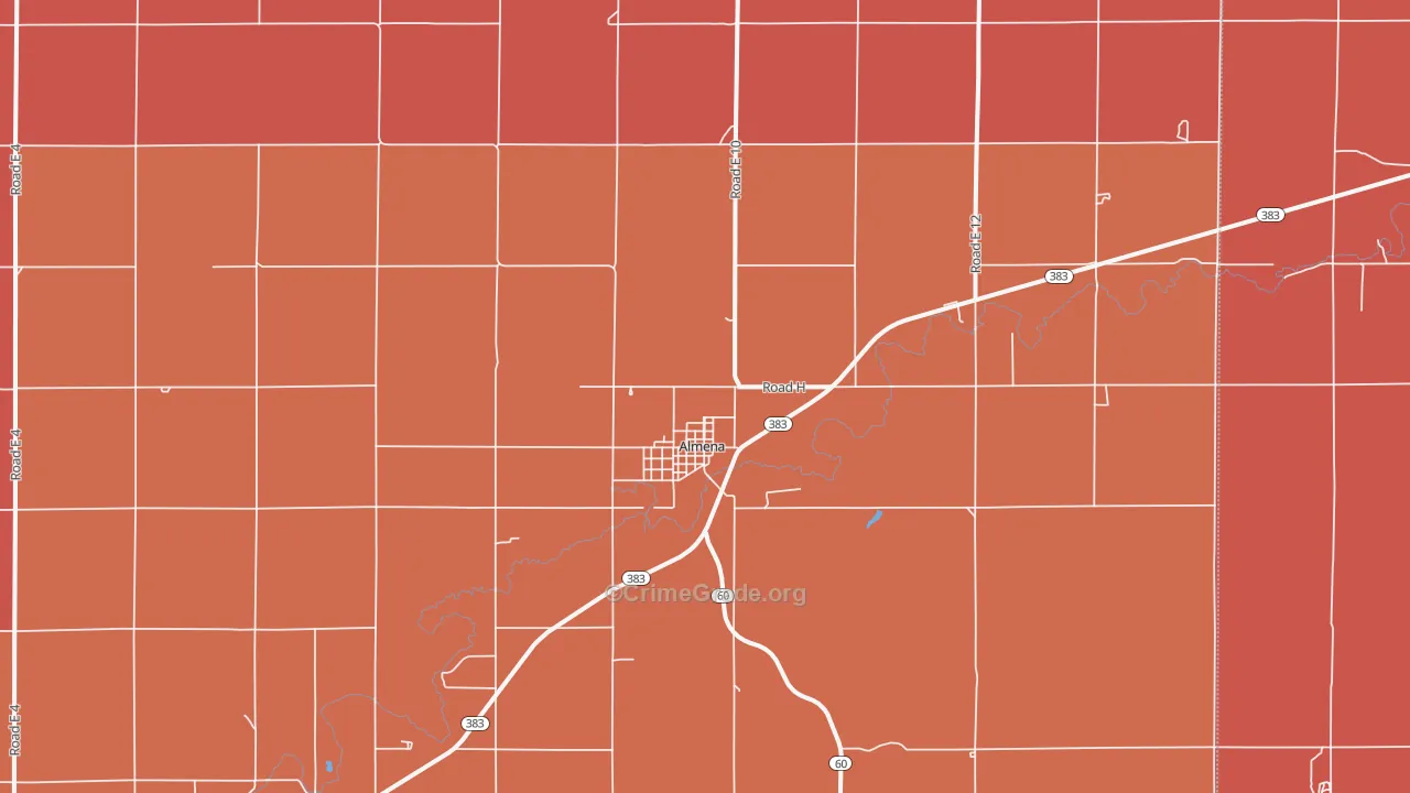 Almena, KS Map of Drug-Related Crime Rates