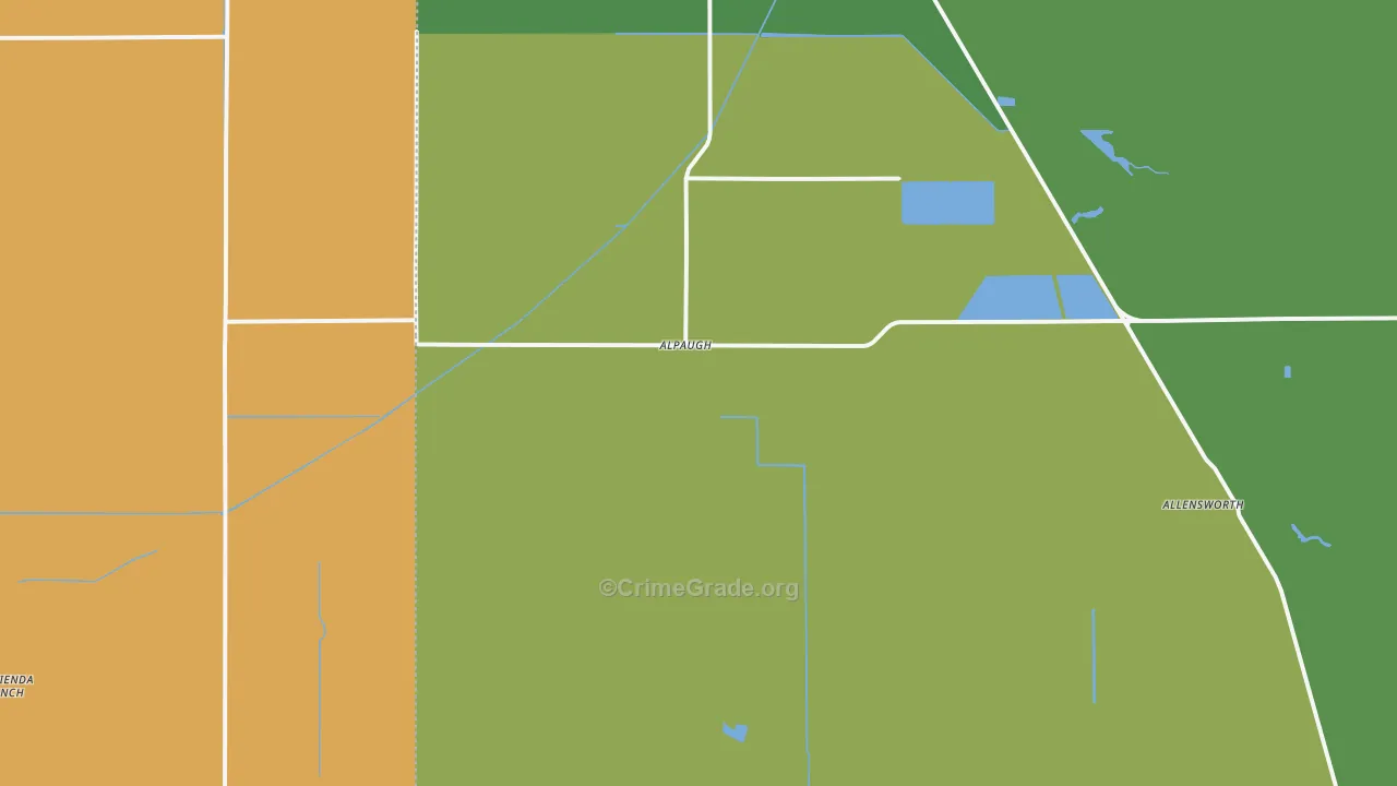 Alpaugh, CA Map of Drug-Related Crime Rates