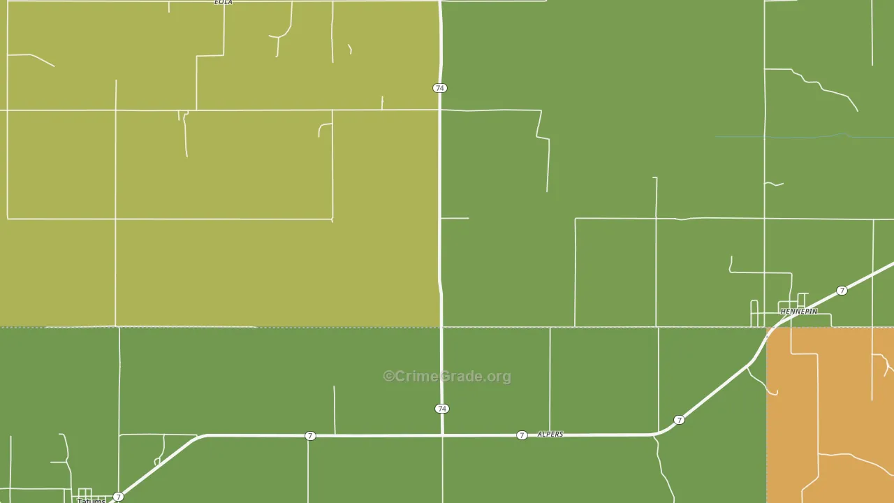Alpers, OK Map of Drug-Related Crime Rates