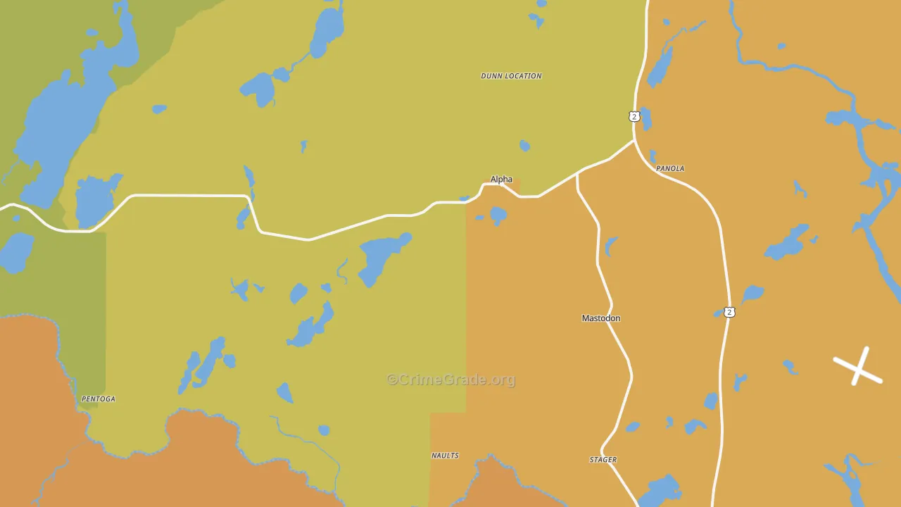 Alpha, MI Map of Drug-Related Crime Rates