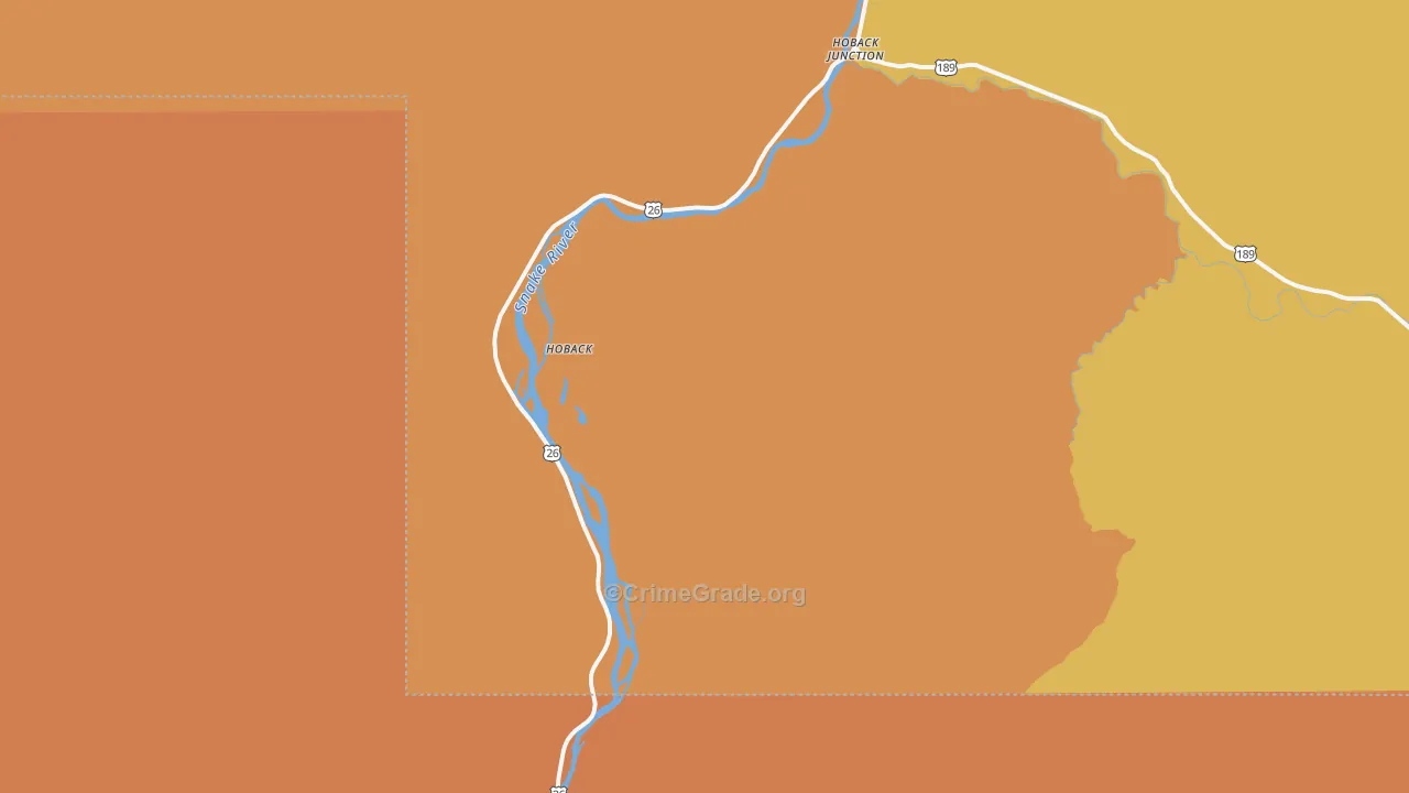 Alpine Junction, WY Map of Drug-Related Crime Rates