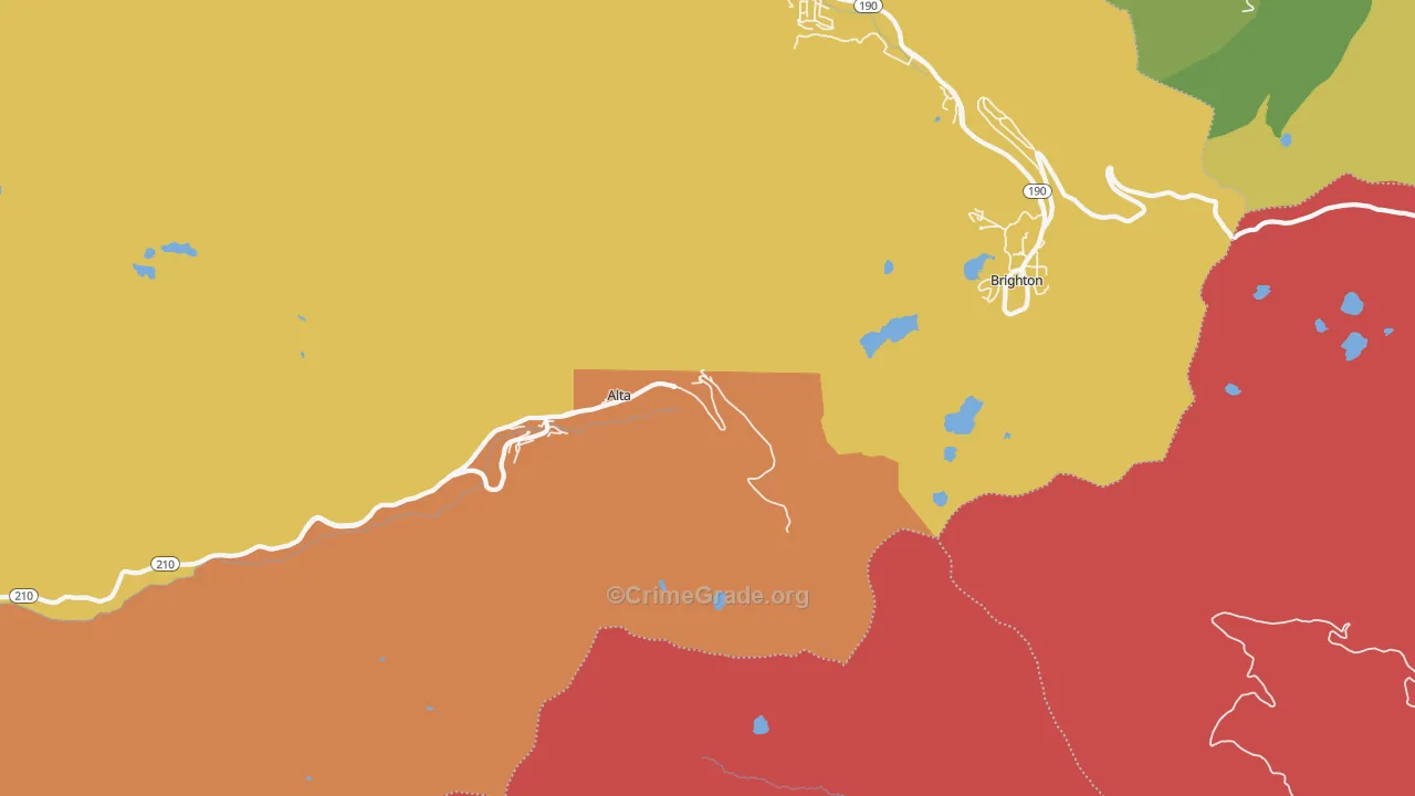 Alta, UT Map of Drug-Related Crime Rates