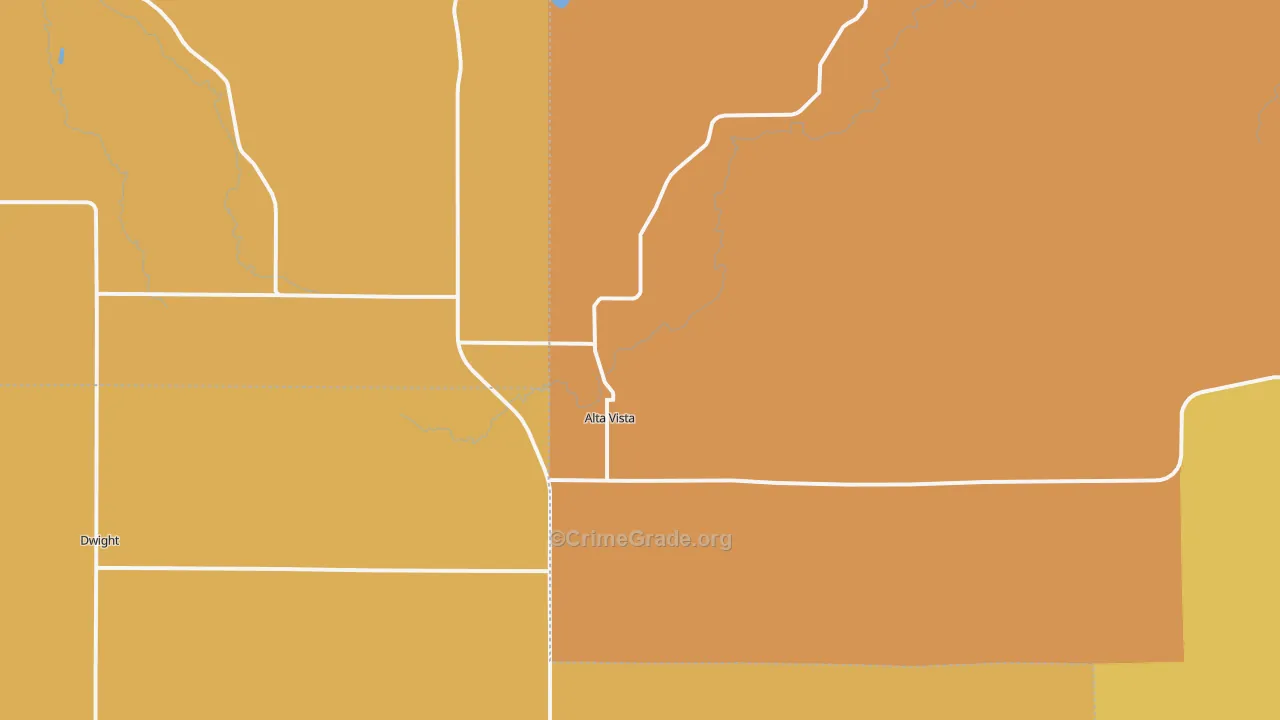 Alta Vista, KS Map of Drug-Related Crime Rates