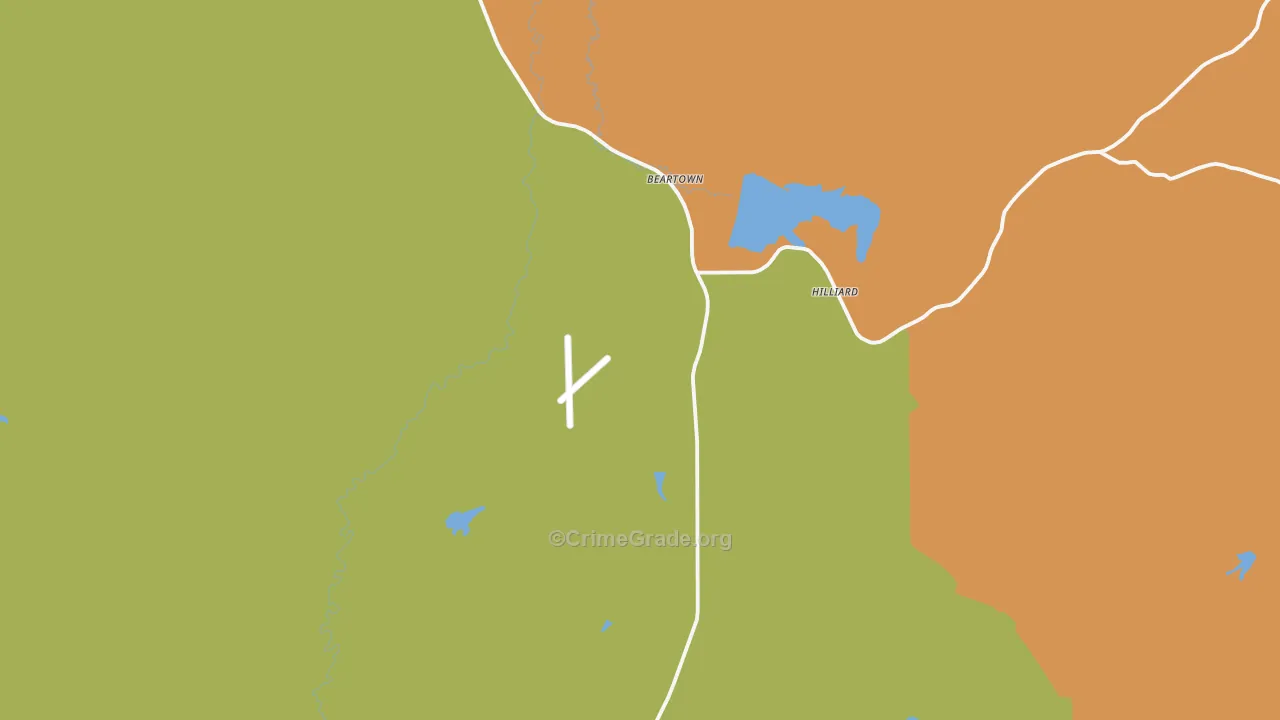 Altamont, WY Map of Drug-Related Crime Rates