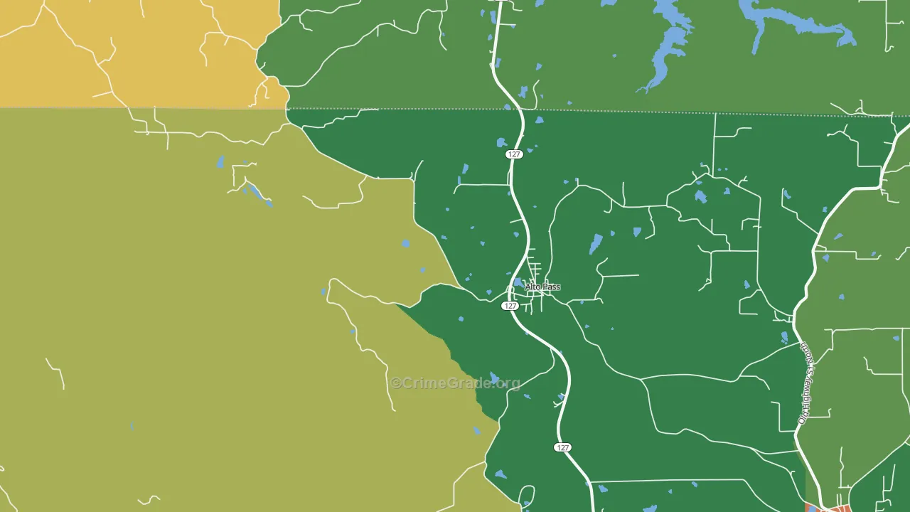 Alto Pass, IL Map of Drug-Related Crime Rates