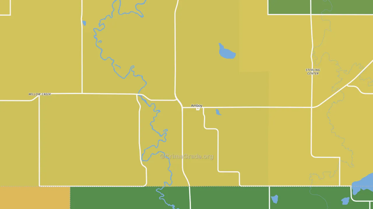 Amboy, MN Map of Drug-Related Crime Rates