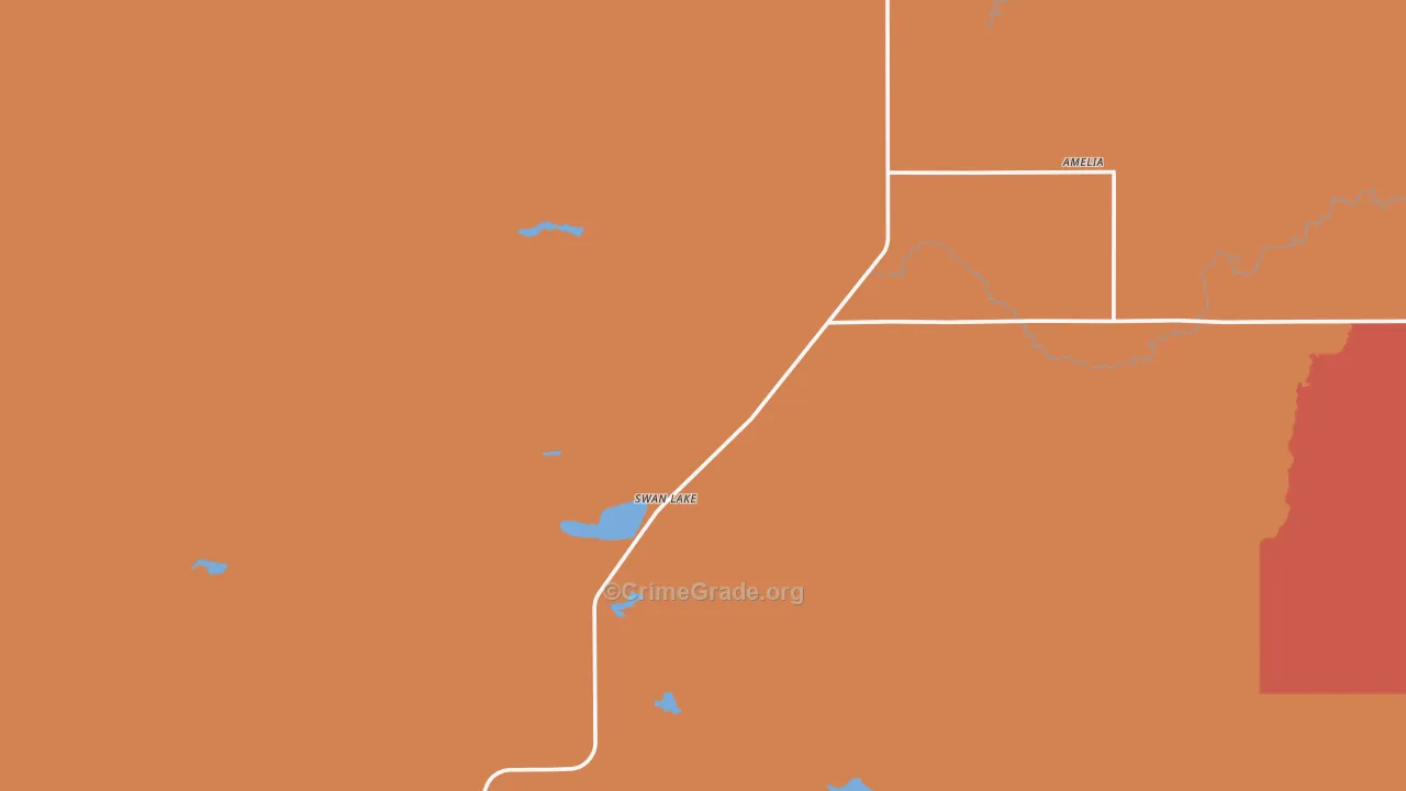 Amelia, NE Map of Drug-Related Crime Rates