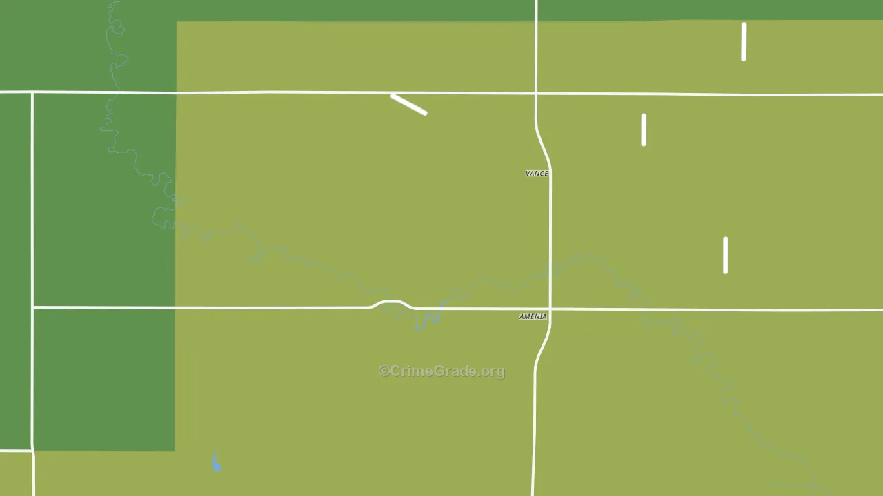 Amenia, ND Map of Drug-Related Crime Rates