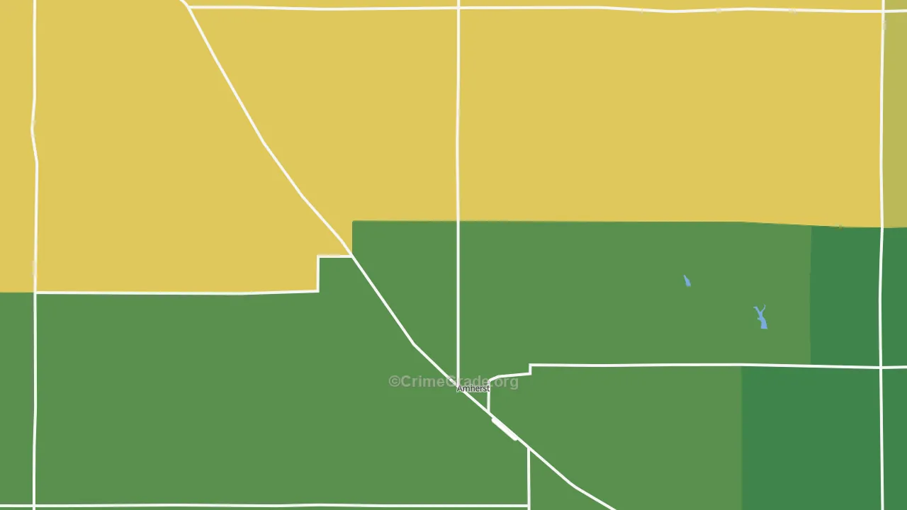 Amherst, NE Map of Drug-Related Crime Rates