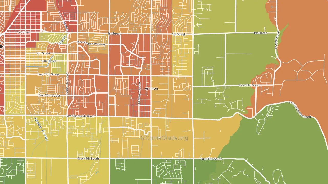 Ammon, ID Map of Drug-Related Crime Rates