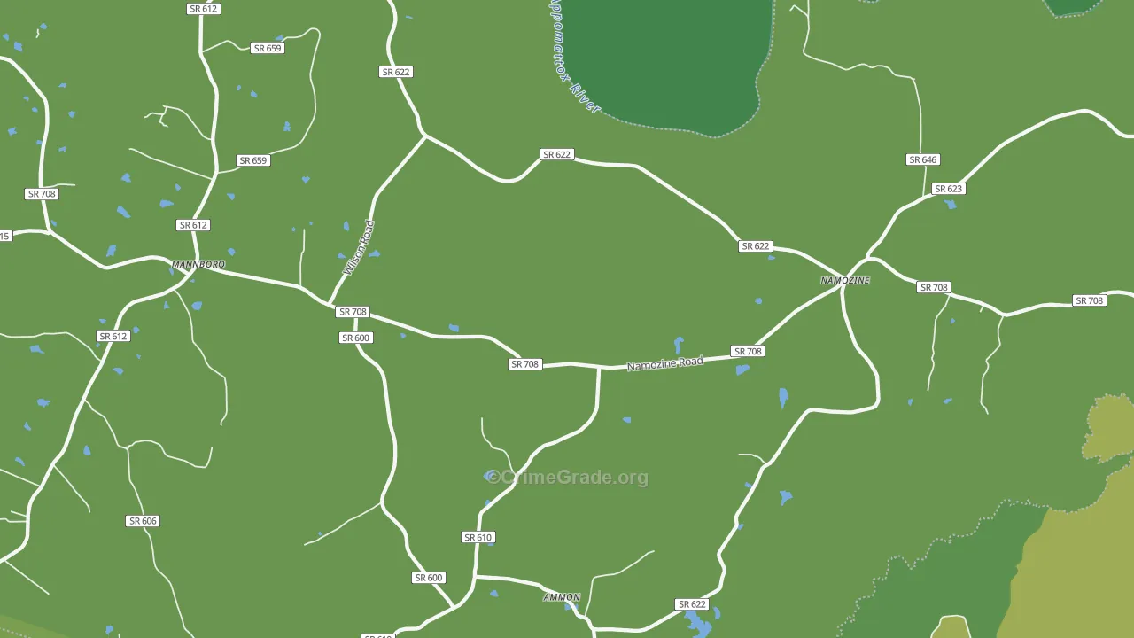 Ammon, VA Map of Drug-Related Crime Rates