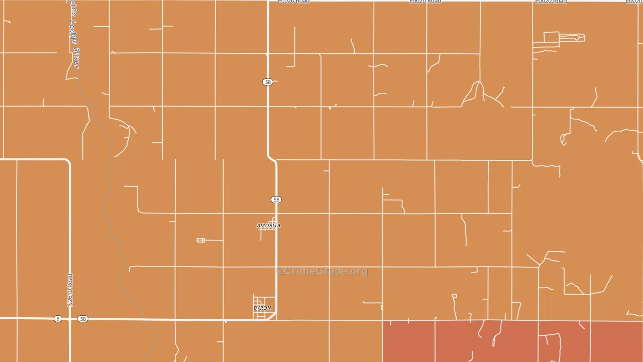 Amorita, OK Map of Drug-Related Crime Rates