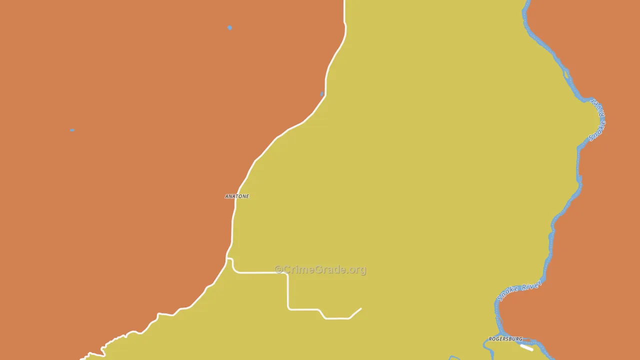 Anatone, WA Map of Drug-Related Crime Rates