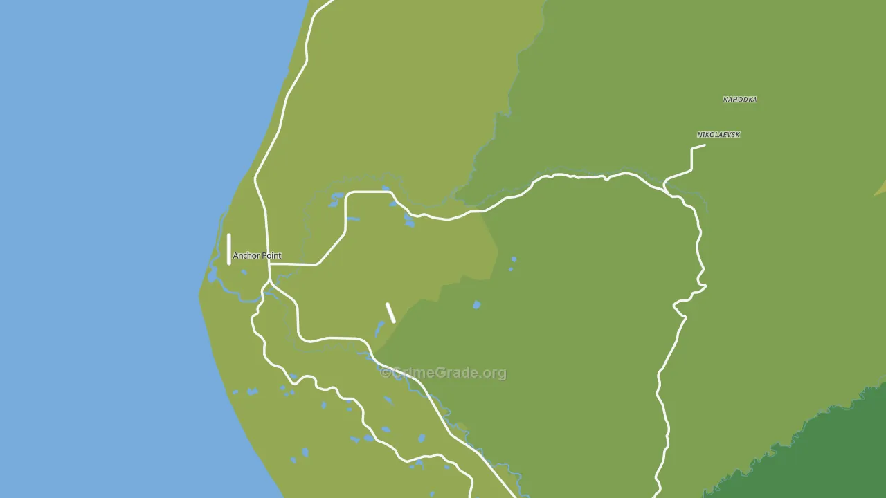 Anchor Point, AK Map of Drug-Related Crime Rates