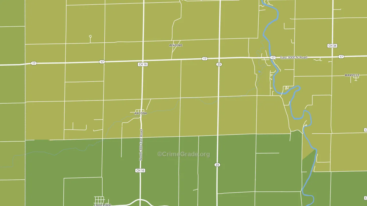 Ancona, IL Map of Drug-Related Crime Rates