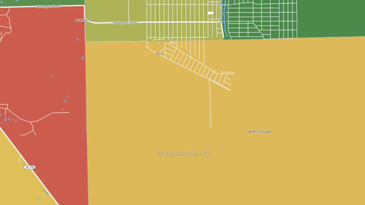 Andalusia, FL Map of Drug-Related Crime Rates