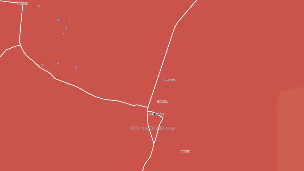Anegam, AZ Map of Drug-Related Crime Rates