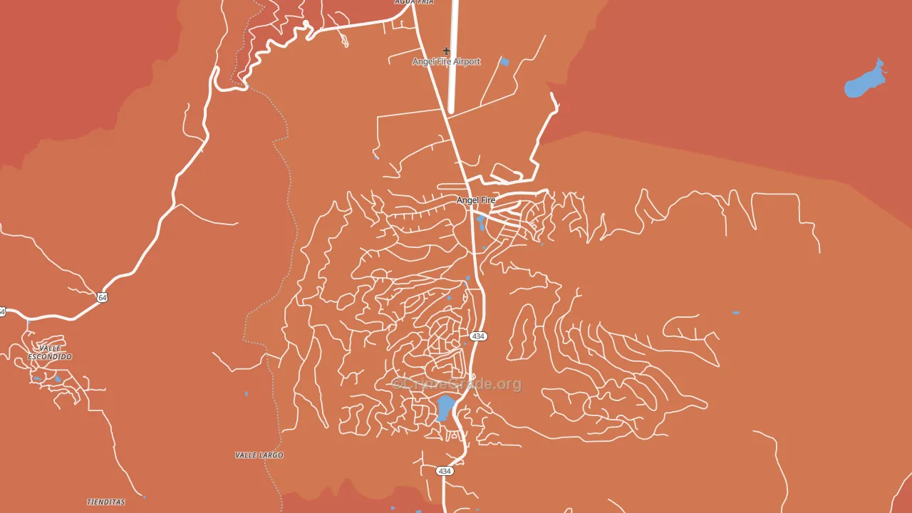 Angel Fire, NM Map of Drug-Related Crime Rates