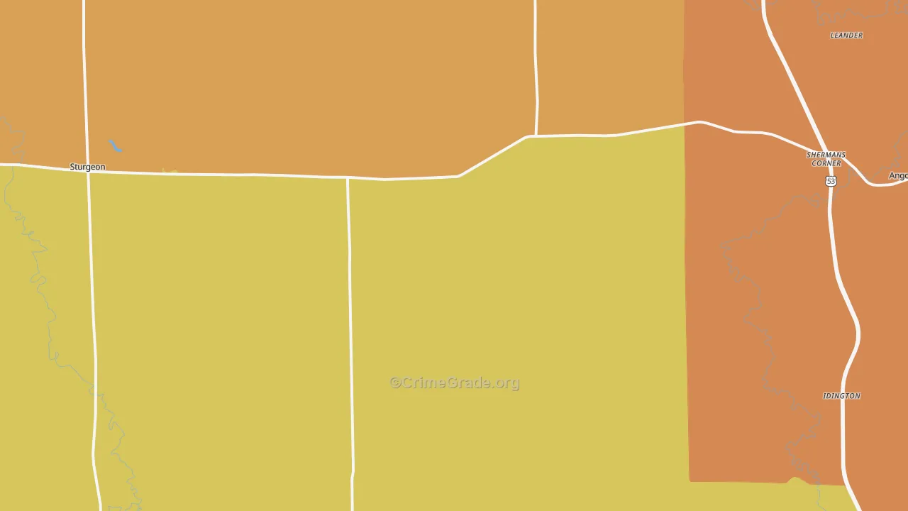 Angora, MN Map of Drug-Related Crime Rates