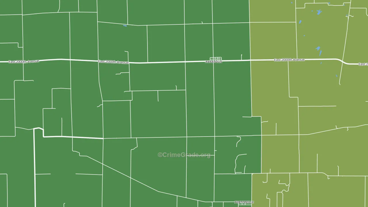 Annapolis, IL Map of Drug-Related Crime Rates