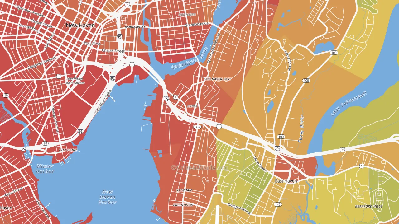 Annex, East Haven, CT Map of Drug-Related Crime Rates