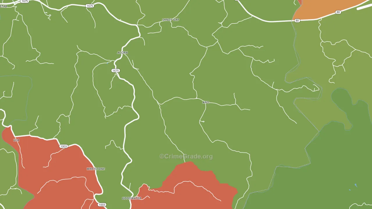 Ano, KY Map of Drug-Related Crime Rates