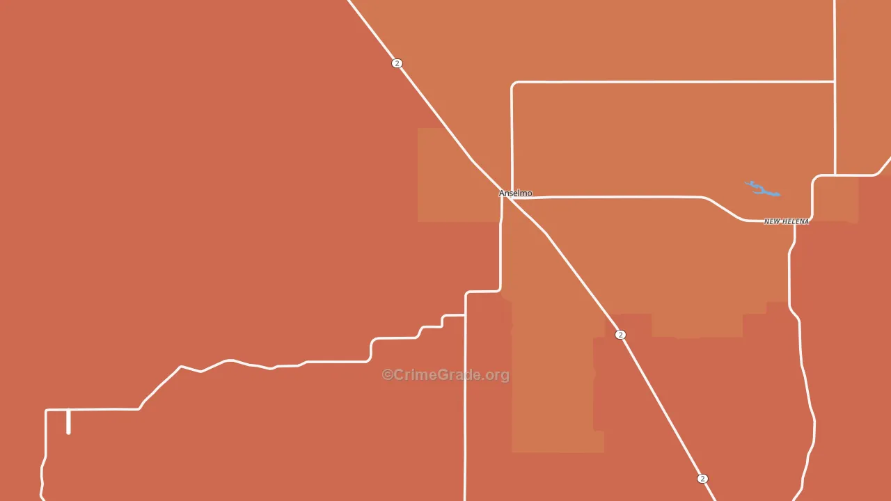 Anselmo, NE Map of Drug-Related Crime Rates