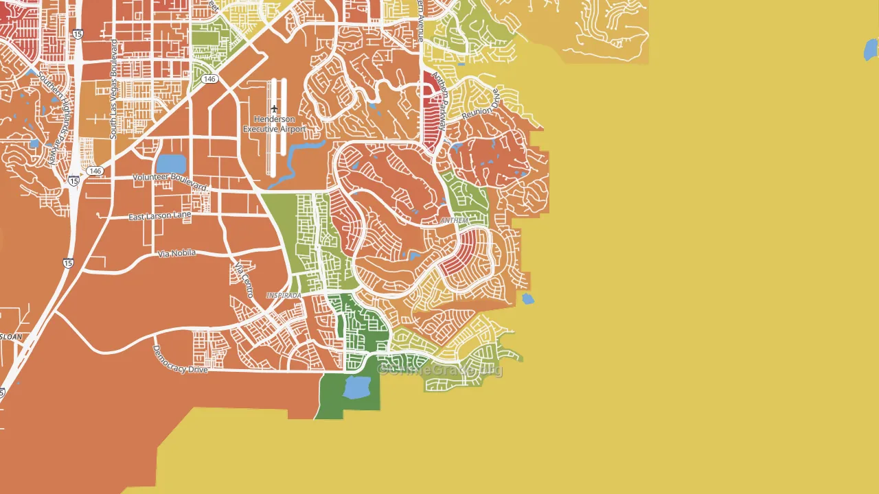 Anthem, Henderson, NV Map of Drug-Related Crime Rates