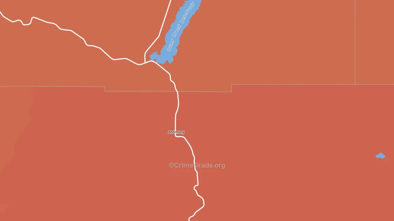 Antimony, UT Map of Drug-Related Crime Rates
