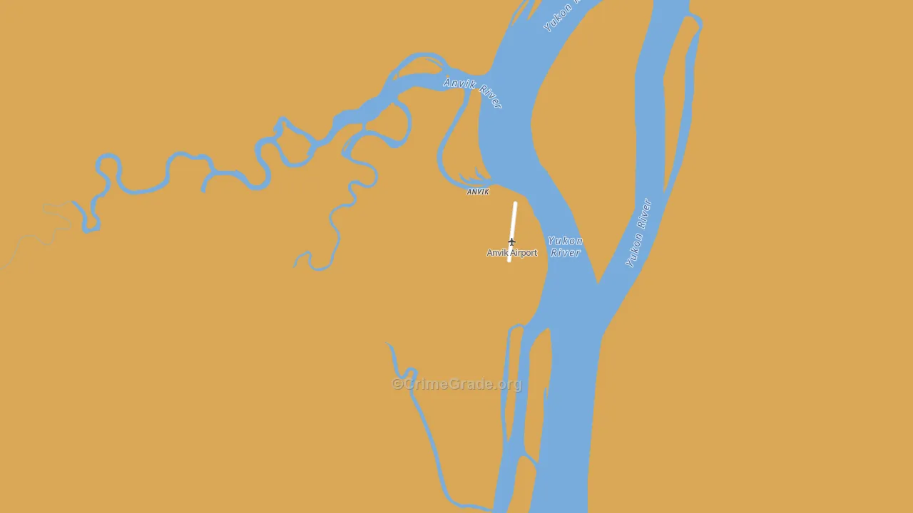 Anvik, AK Map of Drug-Related Crime Rates
