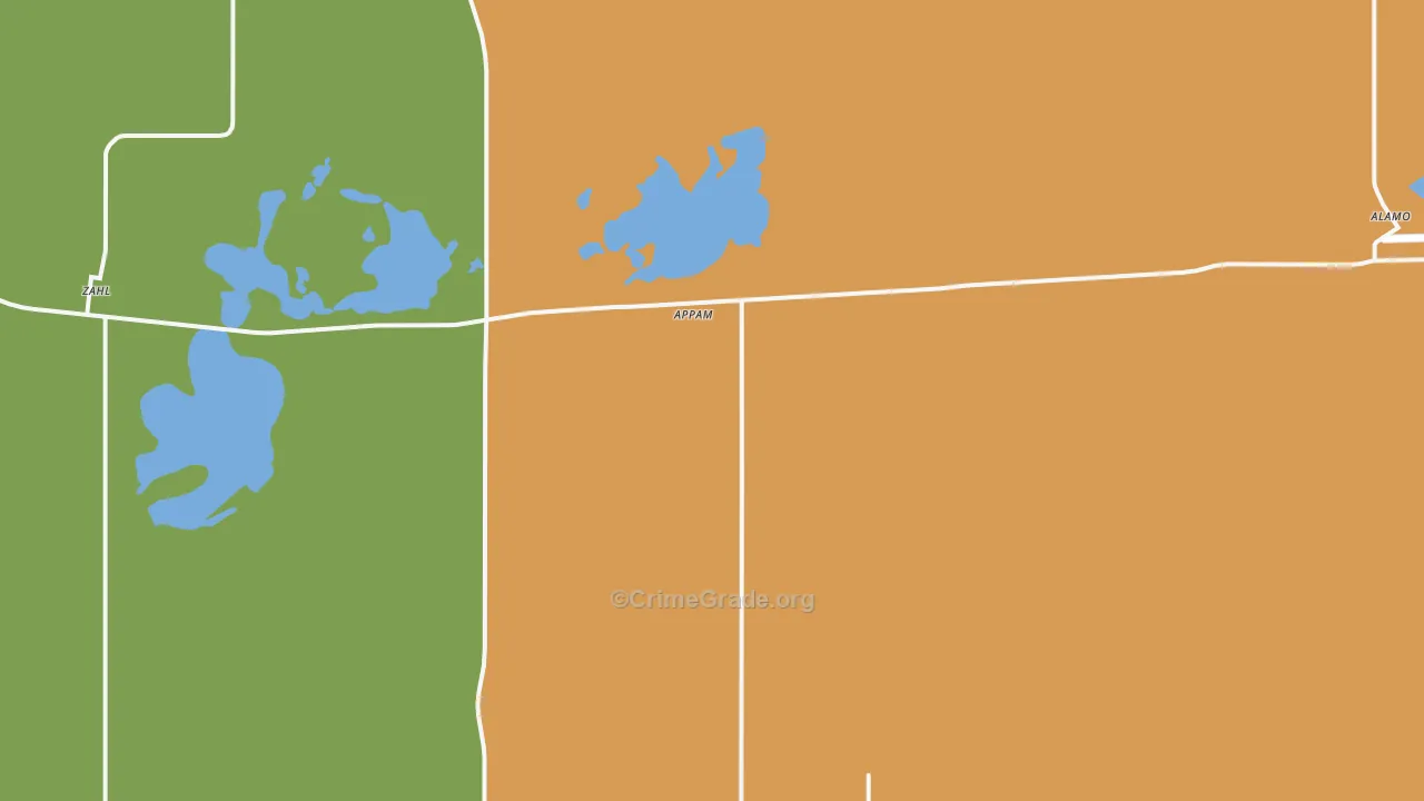 Appam, ND Map of Drug-Related Crime Rates