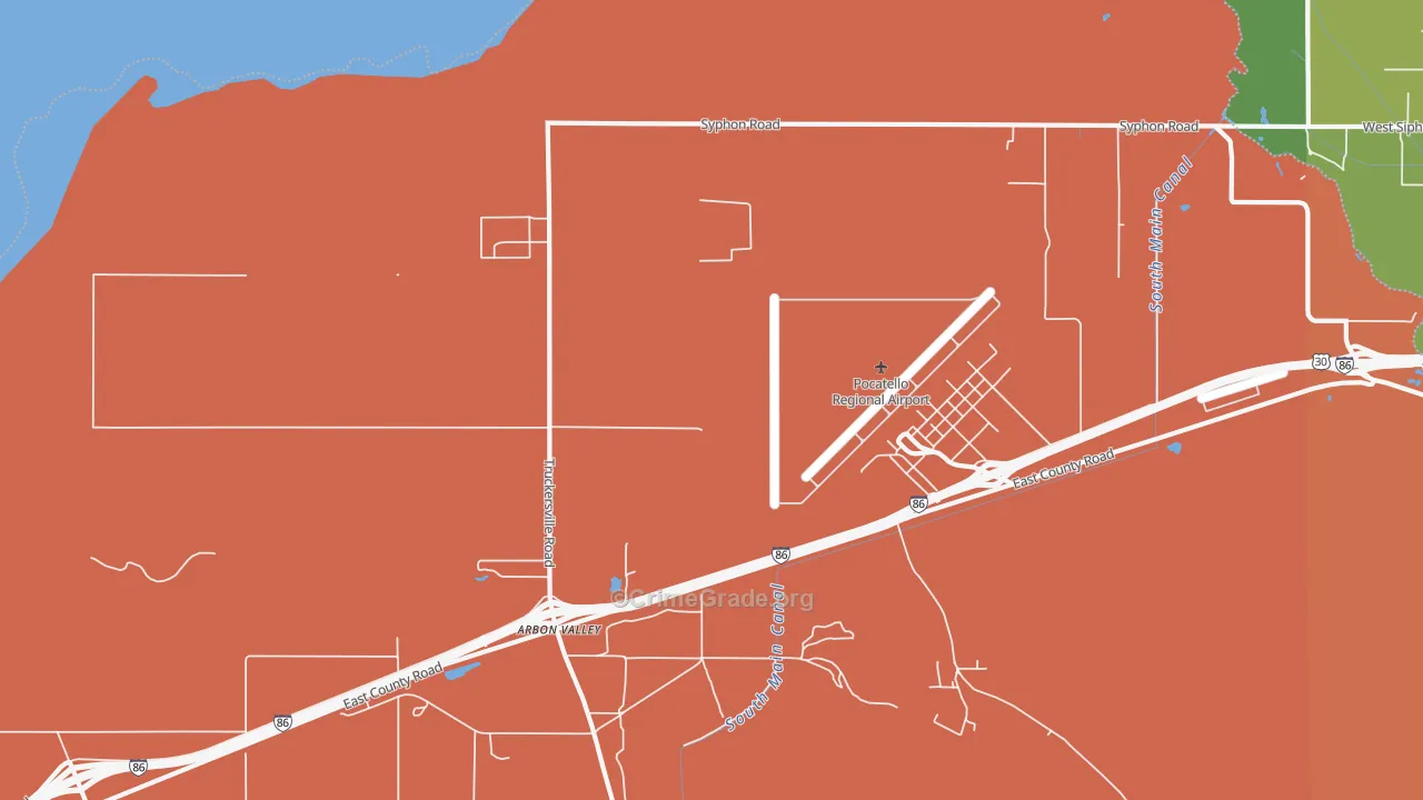 Arbon Valley, ID Map of Drug-Related Crime Rates