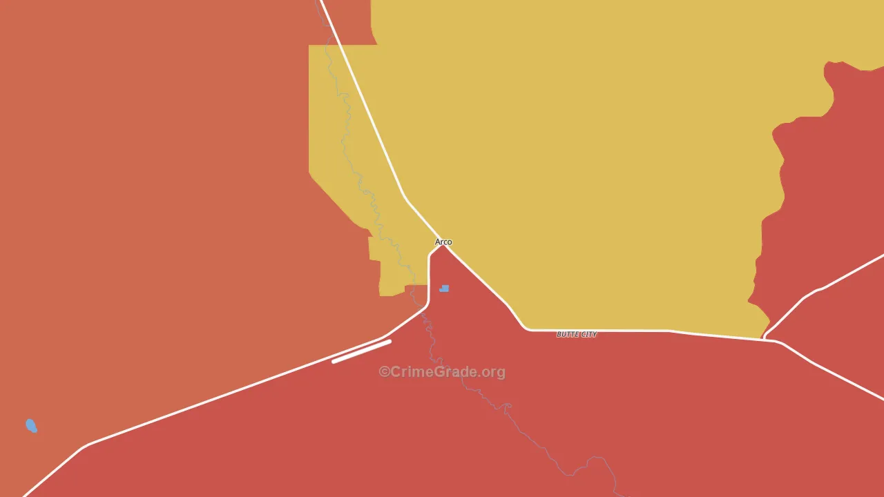 Arco, ID Map of Drug-Related Crime Rates