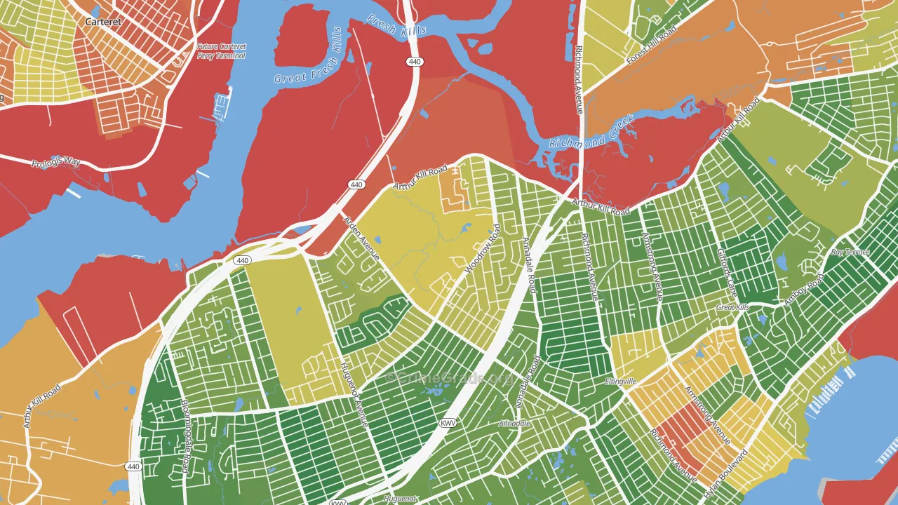 Arden Heights, Staten Island, NY Map of Drug-Related Crime Rates