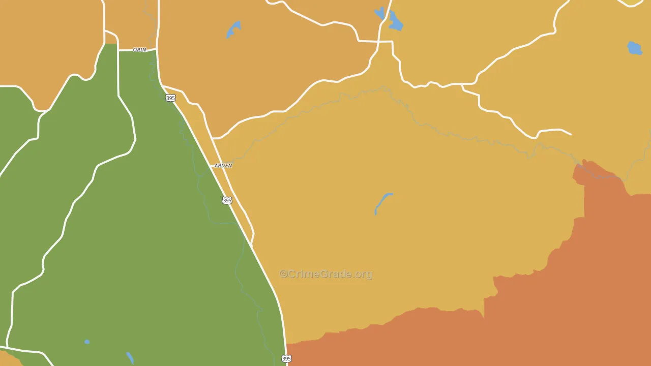 Arden, WA Map of Drug-Related Crime Rates