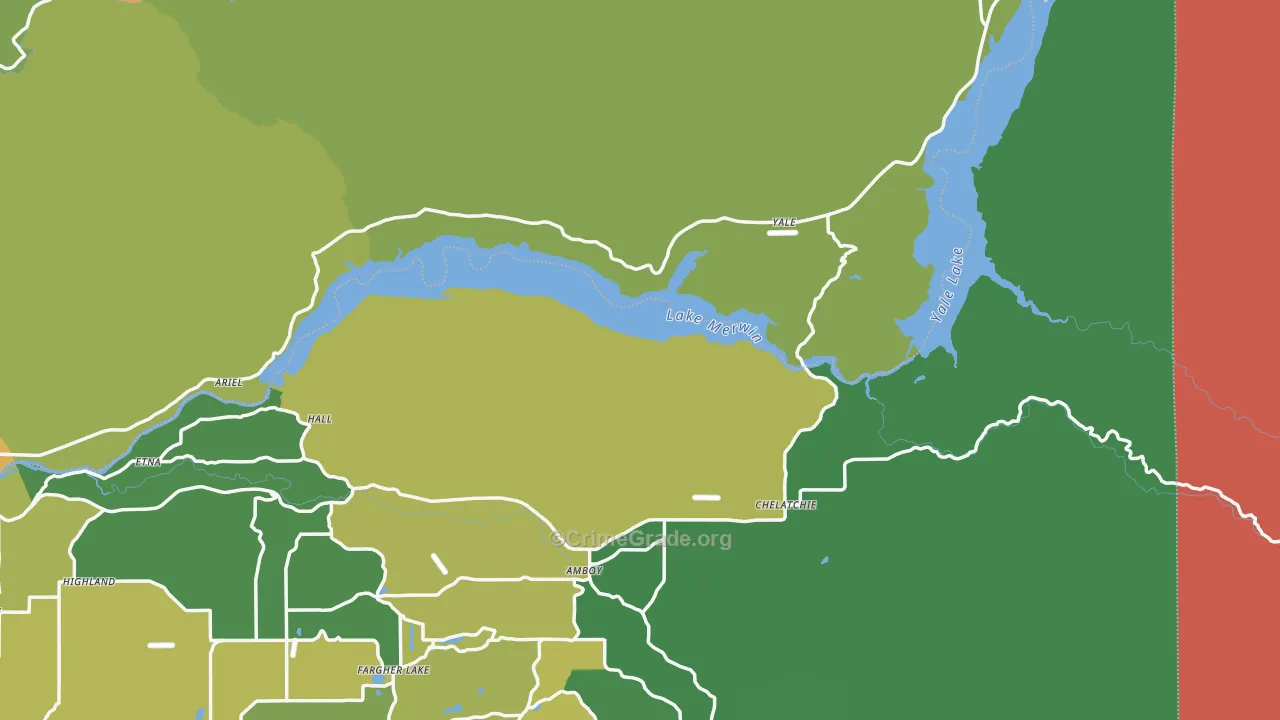 Ariel, WA Map of Drug-Related Crime Rates