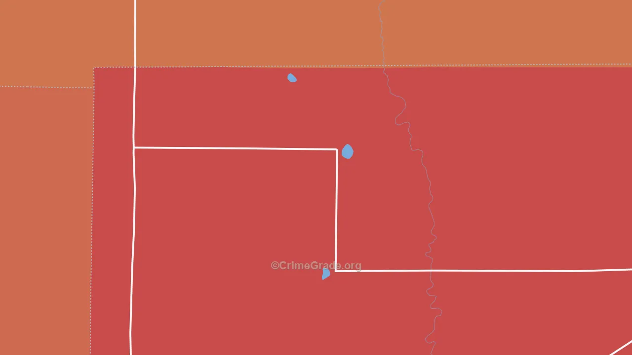 Arlington, CO Map of Drug-Related Crime Rates