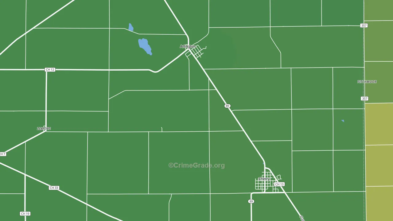 Arlington, IL Map of Drug-Related Crime Rates