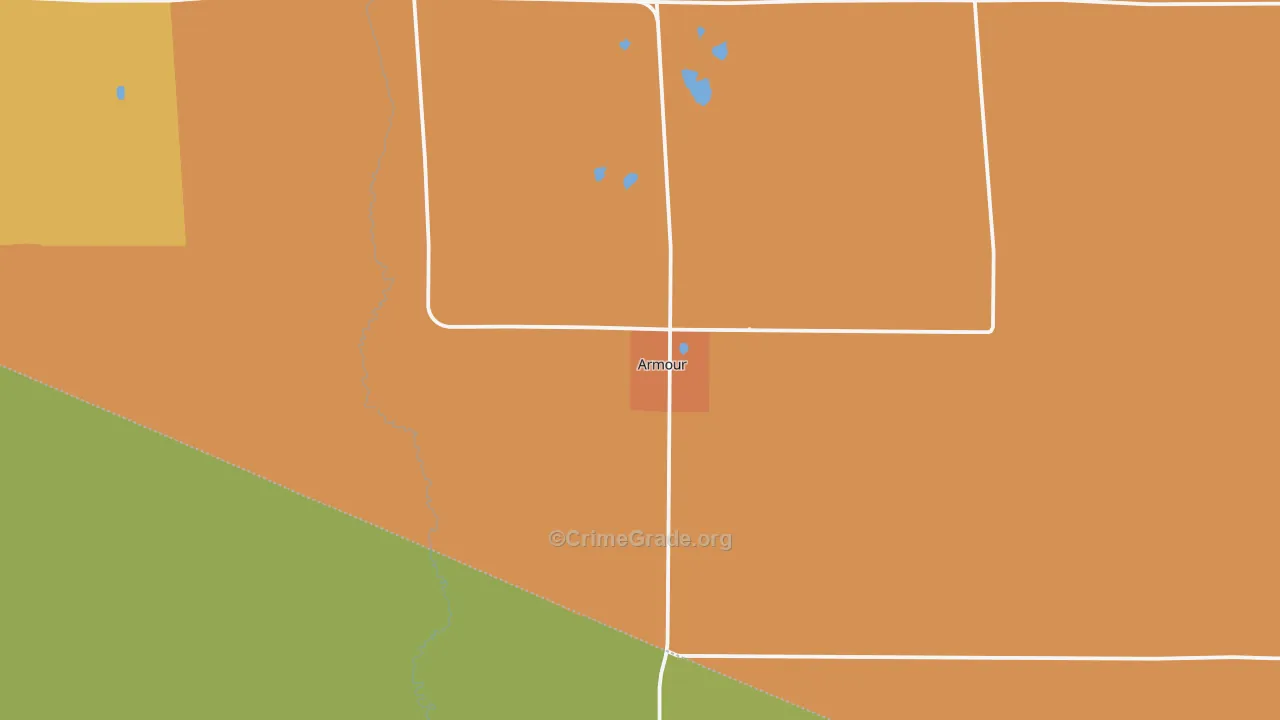 Armour, SD Map of Drug-Related Crime Rates