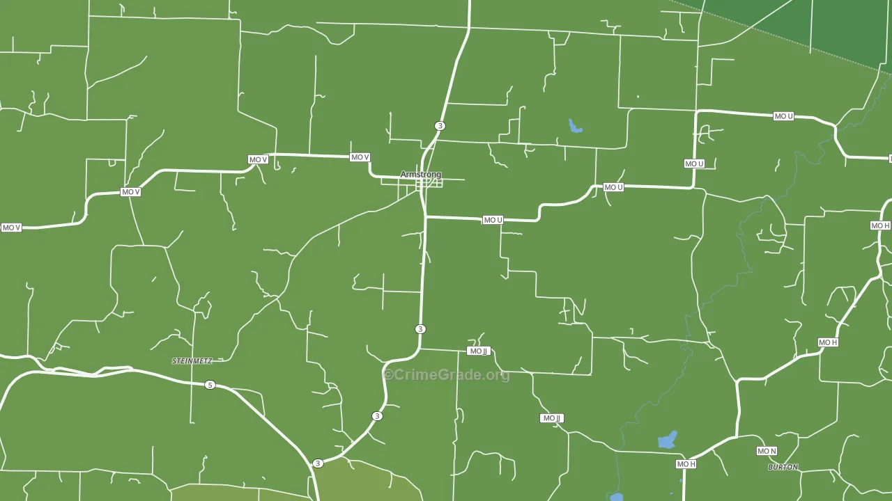 Armstrong, MO Map of Drug-Related Crime Rates