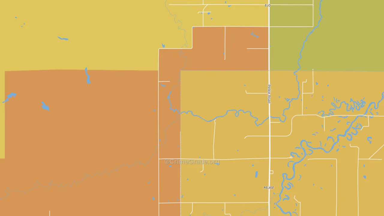 Arnheim, MI Map of Drug-Related Crime Rates