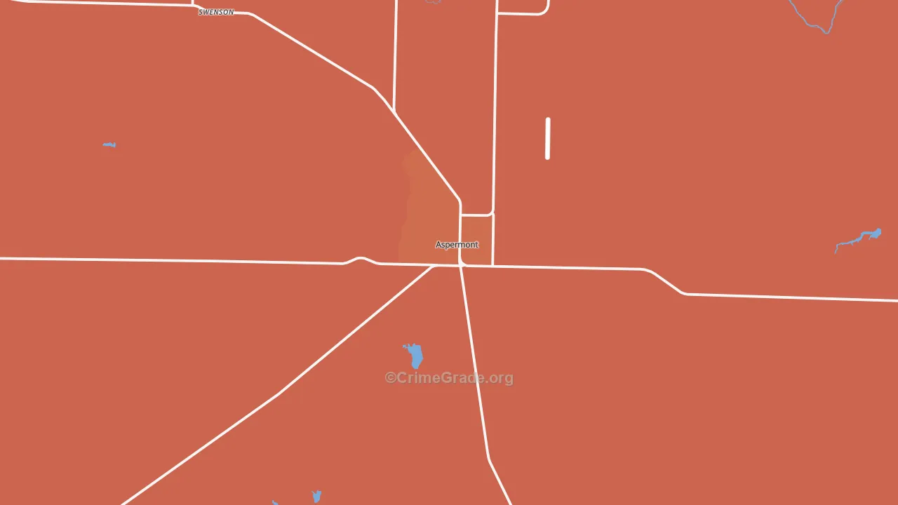 Aspermont, TX Map of Drug-Related Crime Rates