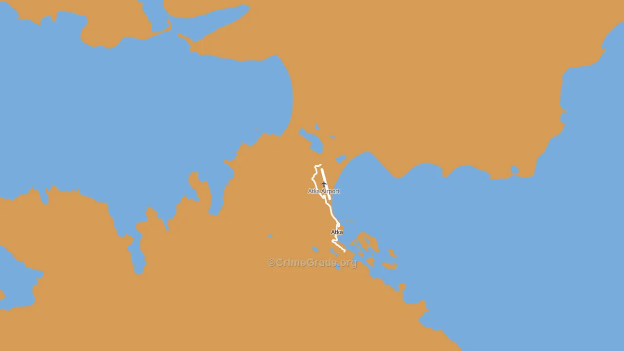 Atka, AK Map of Drug-Related Crime Rates
