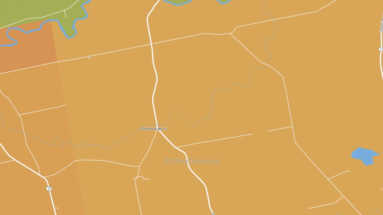 Atkinson Mills, ME Map of Drug-Related Crime Rates